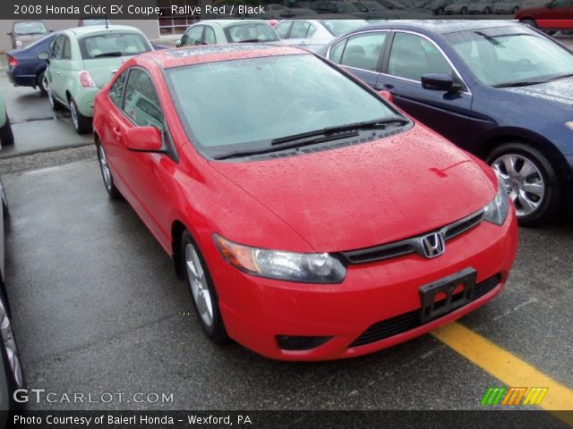 2008 Honda Civic EX Coupe in Rallye Red