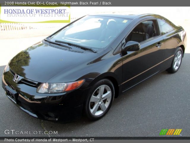 2008 Honda Civic EX-L Coupe in Nighthawk Black Pearl