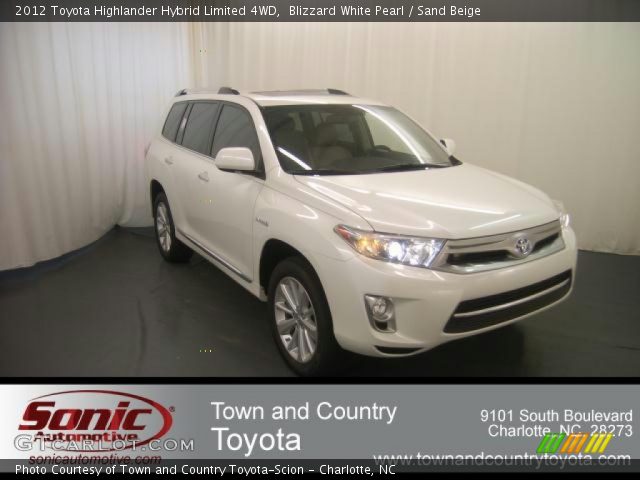 2012 Toyota Highlander Hybrid Limited 4WD in Blizzard White Pearl