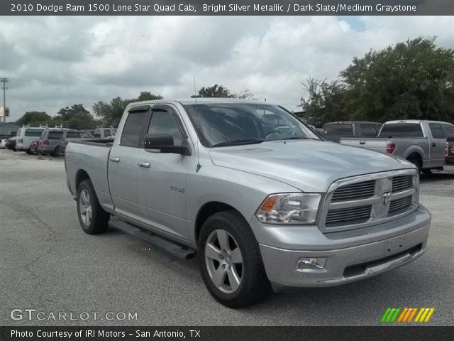 2010 Dodge Ram 1500 Lone Star Quad Cab in Bright Silver Metallic