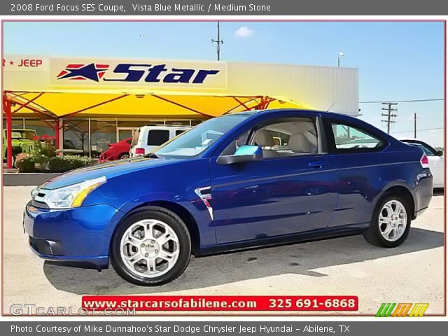 2008 Ford Focus SES Coupe in Vista Blue Metallic