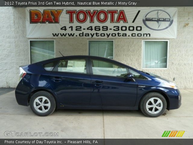 2012 Toyota Prius 3rd Gen Two Hybrid in Nautical Blue Metallic