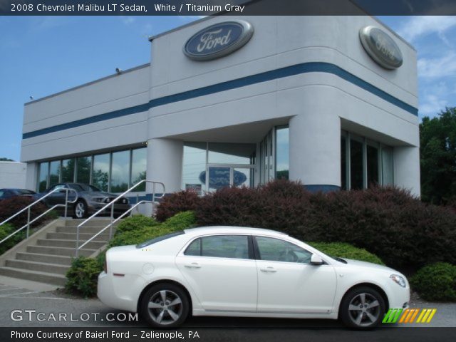 2008 Chevrolet Malibu LT Sedan in White