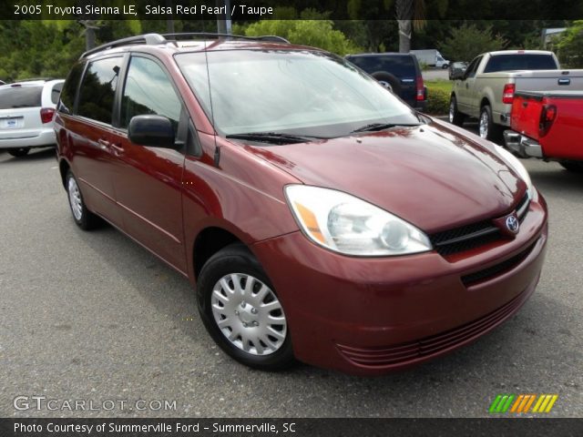 2005 Toyota Sienna LE in Salsa Red Pearl