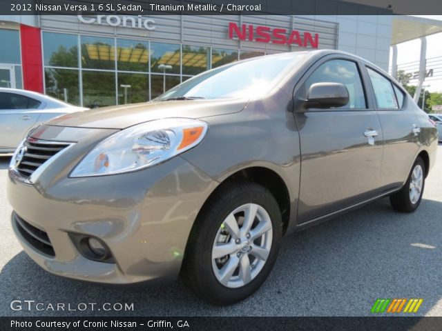 2012 Nissan Versa 1.6 SL Sedan in Titanium Metallic