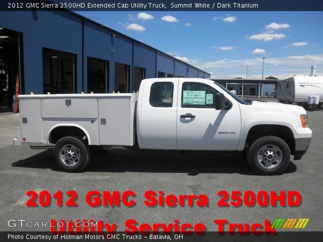 2012 GMC Sierra 2500HD Extended Cab Utility Truck in Summit White