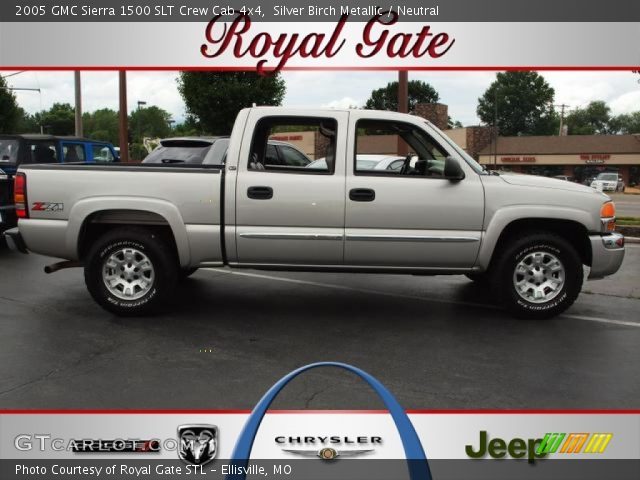 2005 GMC Sierra 1500 SLT Crew Cab 4x4 in Silver Birch Metallic