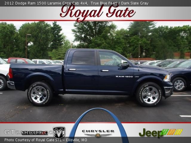 2012 Dodge Ram 1500 Laramie Crew Cab 4x4 in True Blue Pearl