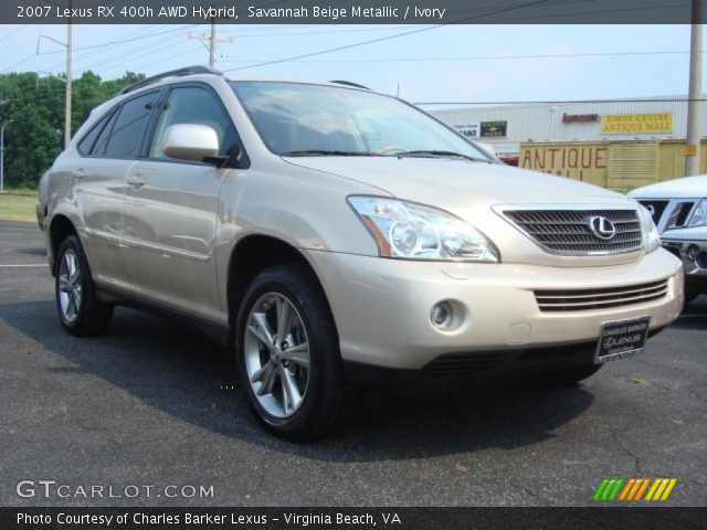 2007 Lexus RX 400h AWD Hybrid in Savannah Beige Metallic