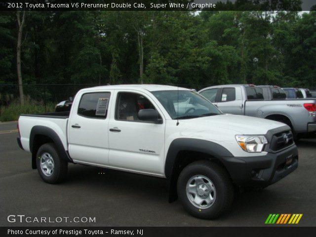 2012 Toyota Tacoma V6 Prerunner Double Cab in Super White