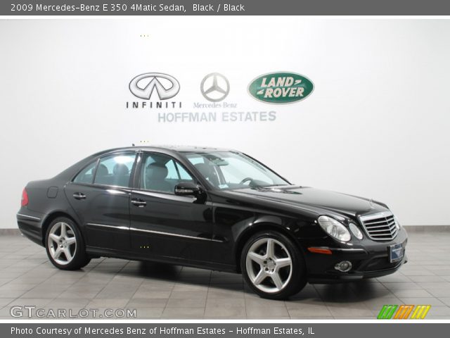 2009 Mercedes-Benz E 350 4Matic Sedan in Black
