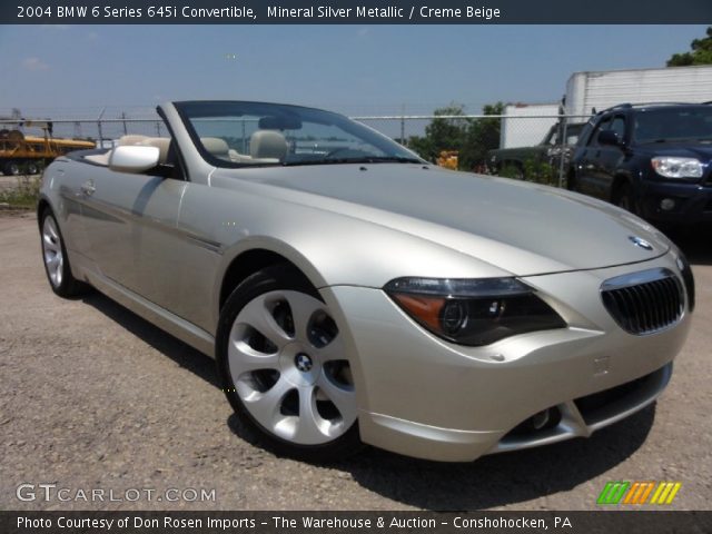 2004 BMW 6 Series 645i Convertible in Mineral Silver Metallic