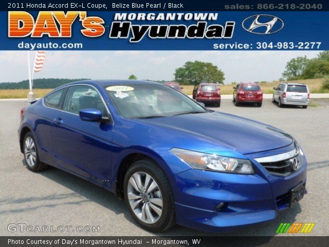 2011 Honda Accord EX-L Coupe in Belize Blue Pearl