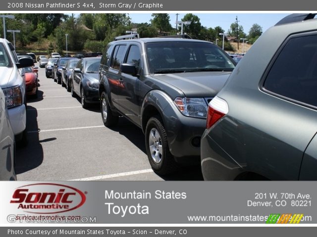 2008 Nissan Pathfinder S 4x4 in Storm Gray