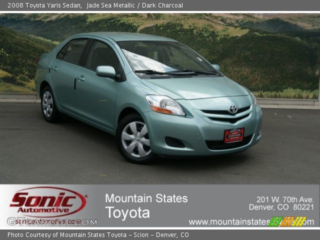 2008 Toyota Yaris Sedan in Jade Sea Metallic