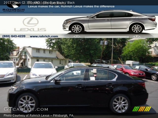 2013 Lexus GS 350 AWD in Obsidian Black