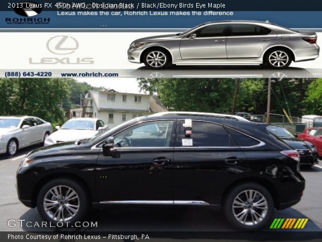 2013 Lexus RX 450h AWD in Obsidian Black