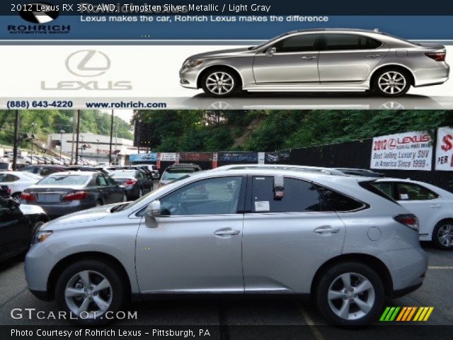 2012 Lexus RX 350 AWD in Tungsten Silver Metallic