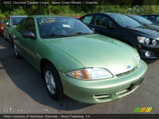 2002 Chevrolet Cavalier Coupe in Alpine Green Metallic
