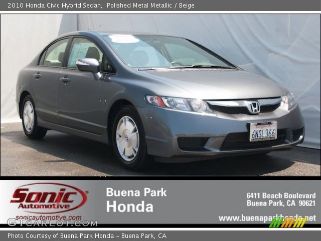 2010 Honda Civic Hybrid Sedan in Polished Metal Metallic