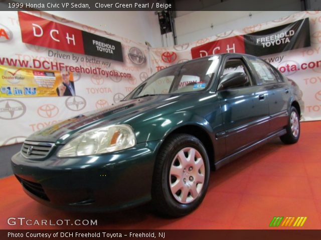 1999 Honda Civic VP Sedan in Clover Green Pearl
