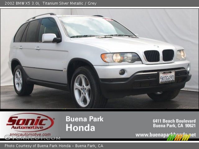 2002 BMW X5 3.0i in Titanium Silver Metallic