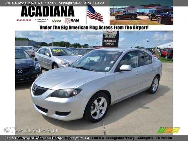 2004 Mazda MAZDA3 i Sedan in Sunlight Silver Mica