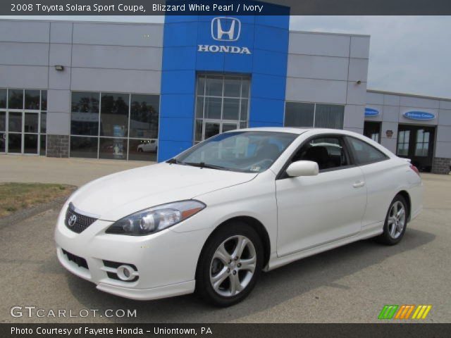 2008 Toyota Solara Sport Coupe in Blizzard White Pearl