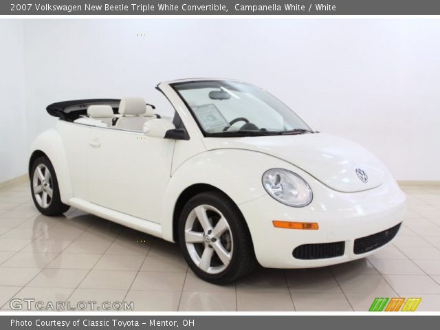 2007 Volkswagen New Beetle Triple White Convertible in Campanella White