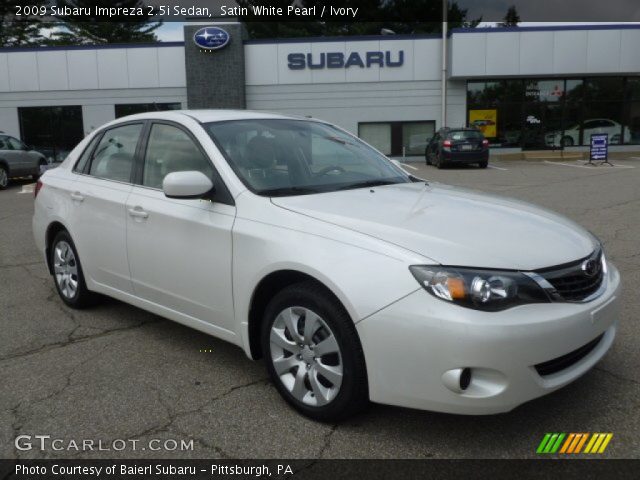 2009 Subaru Impreza 2.5i Sedan in Satin White Pearl