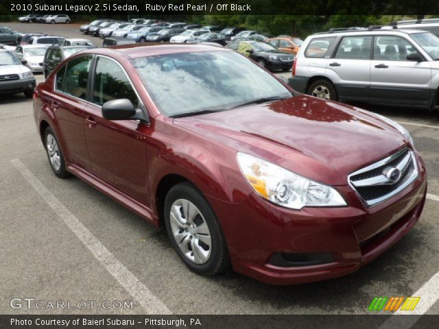 2010 Subaru Legacy 2.5i Sedan in Ruby Red Pearl