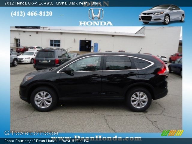 2012 Honda CR-V EX 4WD in Crystal Black Pearl