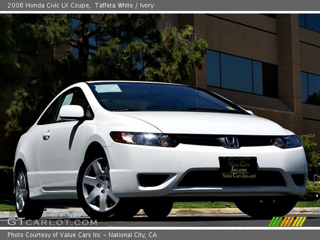 2008 Honda Civic LX Coupe in Taffeta White