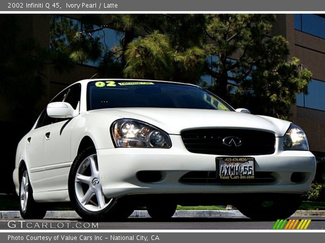 2002 Infiniti Q 45 in Ivory Pearl