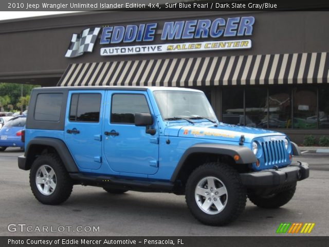 2010 Jeep Wrangler Unlimited Islander Edition 4x4 in Surf Blue Pearl