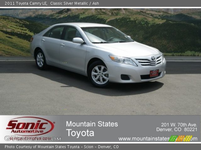 2011 Toyota Camry LE in Classic Silver Metallic