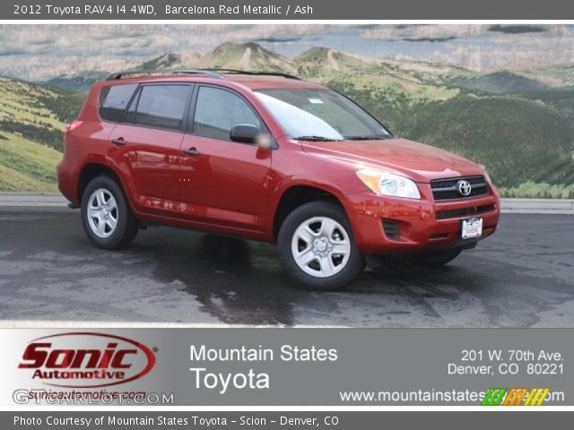 2012 Toyota RAV4 I4 4WD in Barcelona Red Metallic