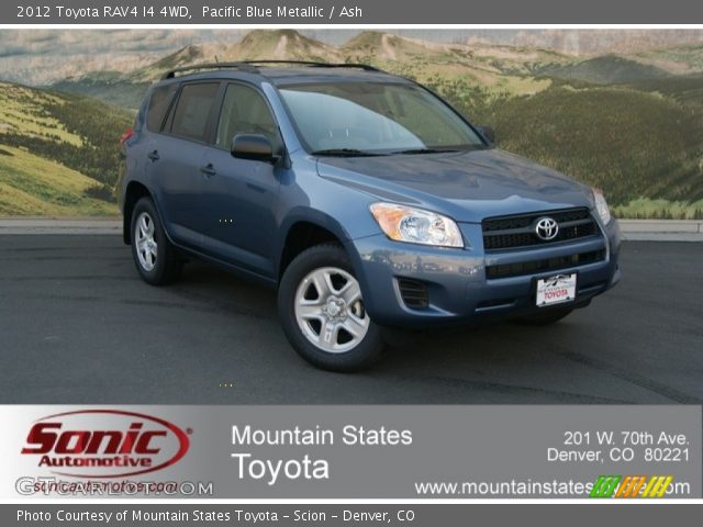 2012 Toyota RAV4 I4 4WD in Pacific Blue Metallic