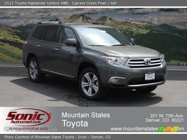 2012 Toyota Highlander Limited 4WD in Cypress Green Pearl