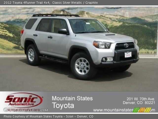 2012 Toyota 4Runner Trail 4x4 in Classic Silver Metallic
