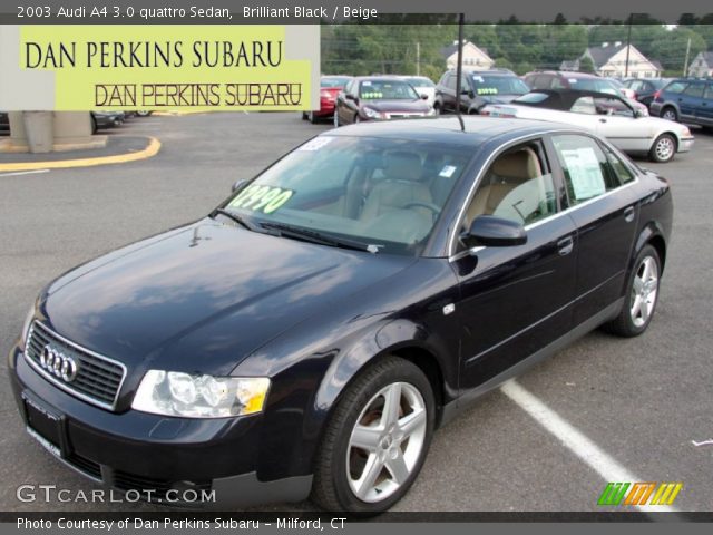 2003 Audi A4 3.0 quattro Sedan in Brilliant Black