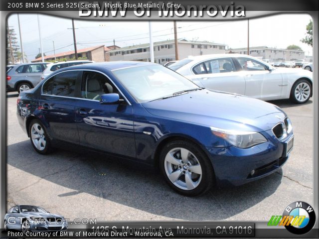 2005 BMW 5 Series 525i Sedan in Mystic Blue Metallic
