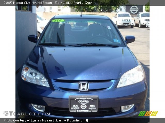2005 Honda Civic Hybrid Sedan in Eternal Blue Pearl