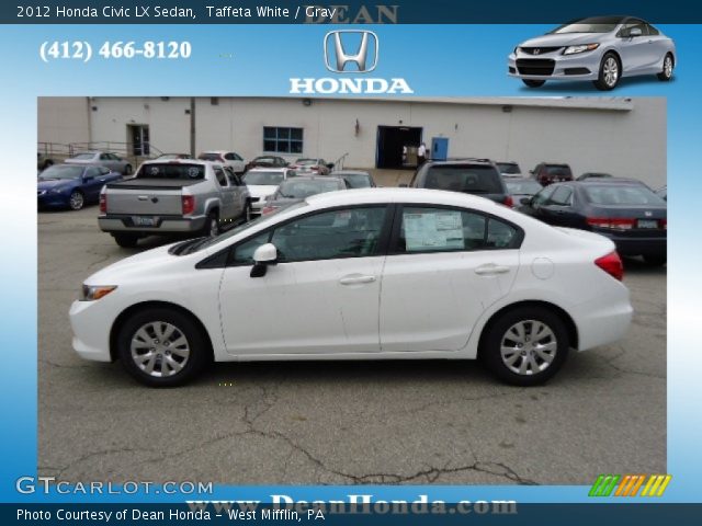 2012 Honda Civic LX Sedan in Taffeta White