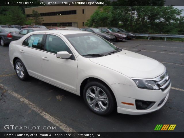 2012 Ford Fusion SE V6 in White Suede