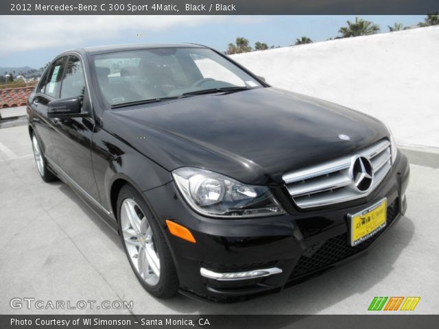 2012 Mercedes-Benz C 300 Sport 4Matic in Black