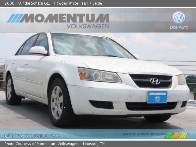 2008 Hyundai Sonata GLS in Powder White Pearl