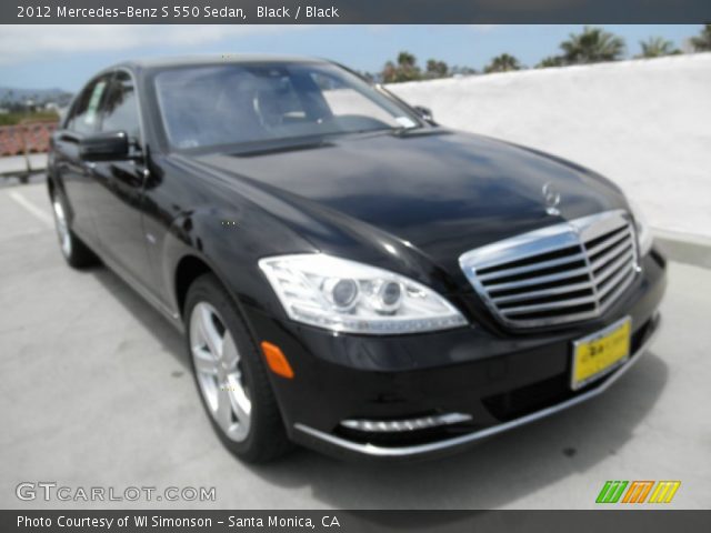 2012 Mercedes-Benz S 550 Sedan in Black