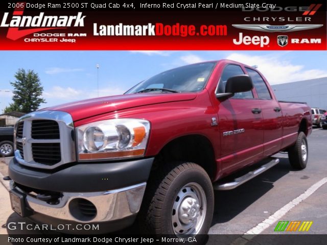 2006 Dodge Ram 2500 ST Quad Cab 4x4 in Inferno Red Crystal Pearl