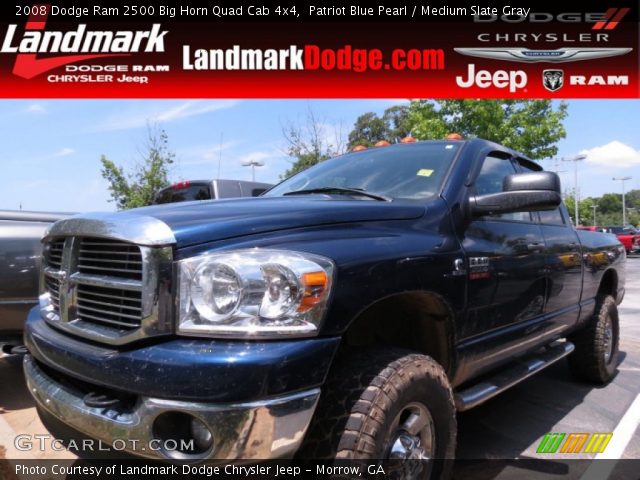 2008 Dodge Ram 2500 Big Horn Quad Cab 4x4 in Patriot Blue Pearl